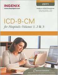 ICD 9 CM 2011 Professional for Hospitals Vols 1,2&3, (1601513909 