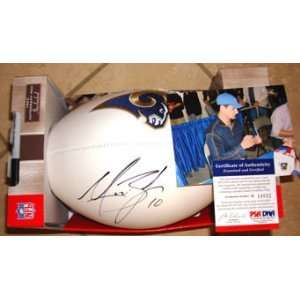  Marc Bulger Autographed St Louis Rams NFL Signature 