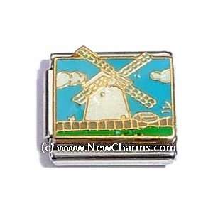  Windmill Italian Charm Bracelet Jewelry Link Jewelry