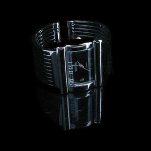 Stainless Steel Geneva Cuff Wristwatch WATCH NEW  