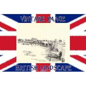   35cm x 3.81cm each, British Landscape The Old Bridge Burton Upon Trent