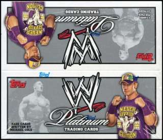 2010 Topps WWE Platinum Wrestling Retail 24 Pack Box  