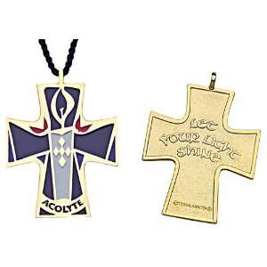  2 1/2 Acolyte Cross Gold Plated Pendant M 25 Everything 
