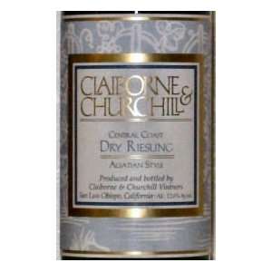 2008 Claiborne Churchill Central Coast Dry Riesling 750ml 