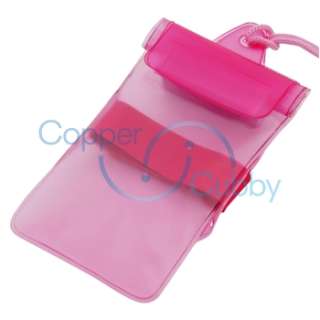 Black Rubber Hard Case+Pink Waterproof Bag+3x Privacy SP for HTC Rider 