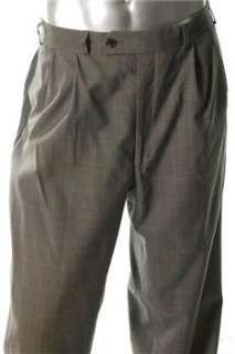 Calvin Klein NEW Cuffed Mens Black Trousers Wool Pants 38/31  