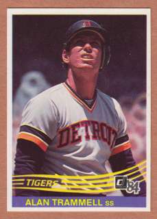 1984 Donruss Detroit Tigers Team Set World Champions  