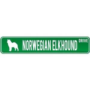  New  Norwegian Elkhound Drive  Street Sign Dog