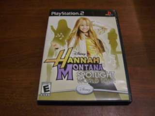 Hannah Montana Spotlight World Tour PS2 COMPLETE/CIB 712725003920 