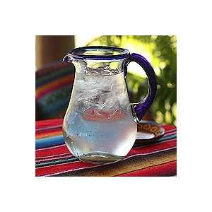  Glass pitcher, Blue Grace
