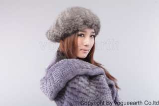603 new real knit mink fur 3 color hat/caps  