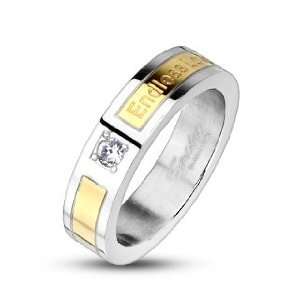   Endless Love with CZ Band Ring   Size 5 West Coast Jewelry Jewelry