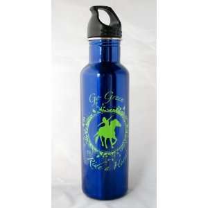  24 oz Go Green Ride A Horse Stainless Steel Sports Water 