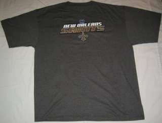 New Orleans Saints T shirt Mens New Orleans Saint 2XL Dk Gray  