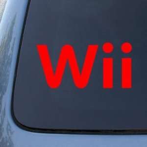  WII   Vinyl Car Decal Sticker #A1658  Vinyl Color Red 