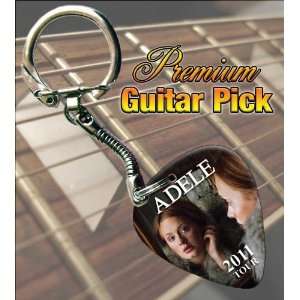  Adele 2011 Tour Premium Guitar Pick Keyring Musical 