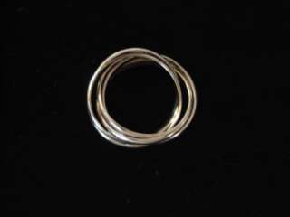 Band Silver Rolling Ring Sterling 5.5 to 7  