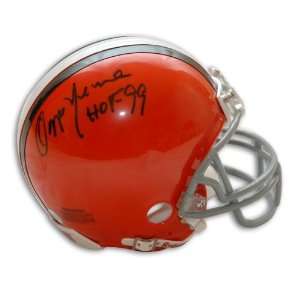  Ozzie Newsome Signed Mini Helmet   HOF