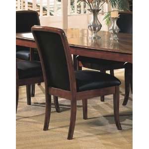   Cherry Finish Birch Wood Solid Dining Side Chairs Furniture & Decor
