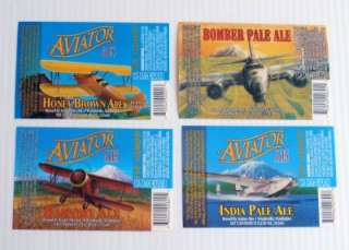 Vintage 1990s AVIATOR Ale Beer Labels  
