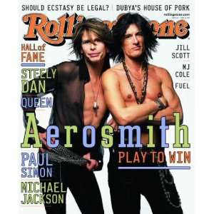  Stone Cover of Steven Tyler & Joe Perry / Rolling Stone Magazine 