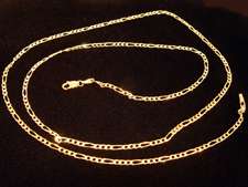 14K Yellow Gold 30 Figaro Link Chain 10.39 Grams  