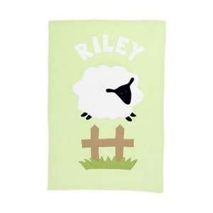  Personalized Sheep Blanket Baby