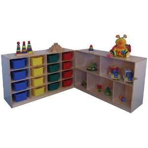  Mainstream Fold n Lock Storage Unit with Cubbies for 16 