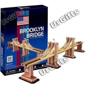 Paper 3D Puzzle Model New York Brooklyn Bridge NIB  