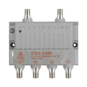  Electroline EDA 2400 4 Port Cable TV HDTV Signal Booster 