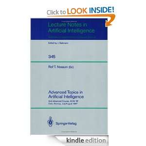 Advanced Topics in Artificial Intelligence 2nd Advanced Course, ACAI 