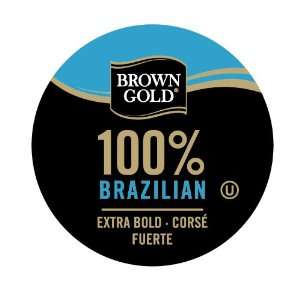 Brown Gold 100% Brazilian Coffee Grocery & Gourmet Food