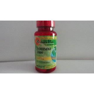 Yohimbe 2000 Natural Whole Herb Rapid Release Capsules   50 Count by 