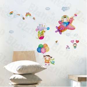HEMU HL 1209   Flying Sky   Wall Decals Stickers Appliques Home Decor 