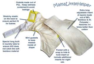 More information about MamaLittleHelper Organic Bamboo Baby Cloth 