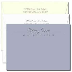   Embossed Personalized Stationery   Century Line Correspondence Cards