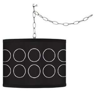  Swag Style Portholes Shade Plug In Chandelier
