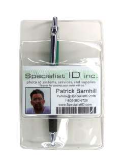 Pocket Protector & Horizontal ID Badge Holder PPL635 GT  