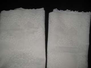 Pair of Lace Toppers or Curtains  