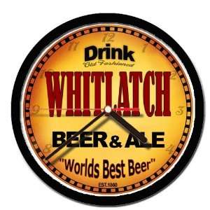  WHITLATCH beer and ale cerveza wall clock 