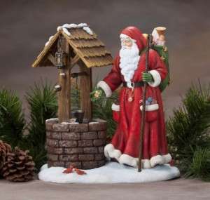 Pipka Wishing Well Santa Reflections Figure  