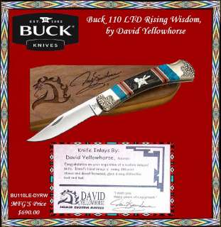 David Yellowhorse LTD Buck 110 LB Rising Wisdom Knife  