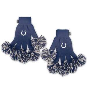  Indianapolis Colts Spirit Fingerz Pom Gloves with NFL Team 