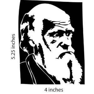  Charles Darwin Evolution Sticker Cut Vinyl Decal 