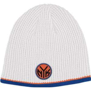  New York Knicks White Knit Hat