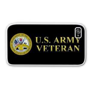  Army Veteran Apple iPhone 4 4S Case Cover White 