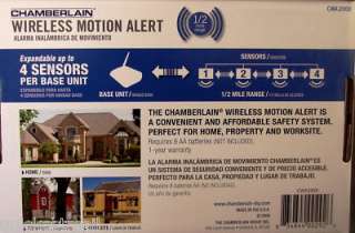 Chamberlain CWA 2000 Wireless Driveway Alarm Monitor 834844002926 