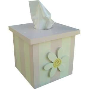 White Daisy Tissue Box