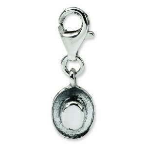 Sterling Silver Reflections Cowboy Hat Click on for Bead (4mm Diameter 