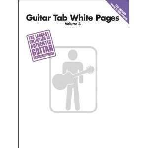  Hal Leonard Guitar Tab White Pages Volume 3 Musical 